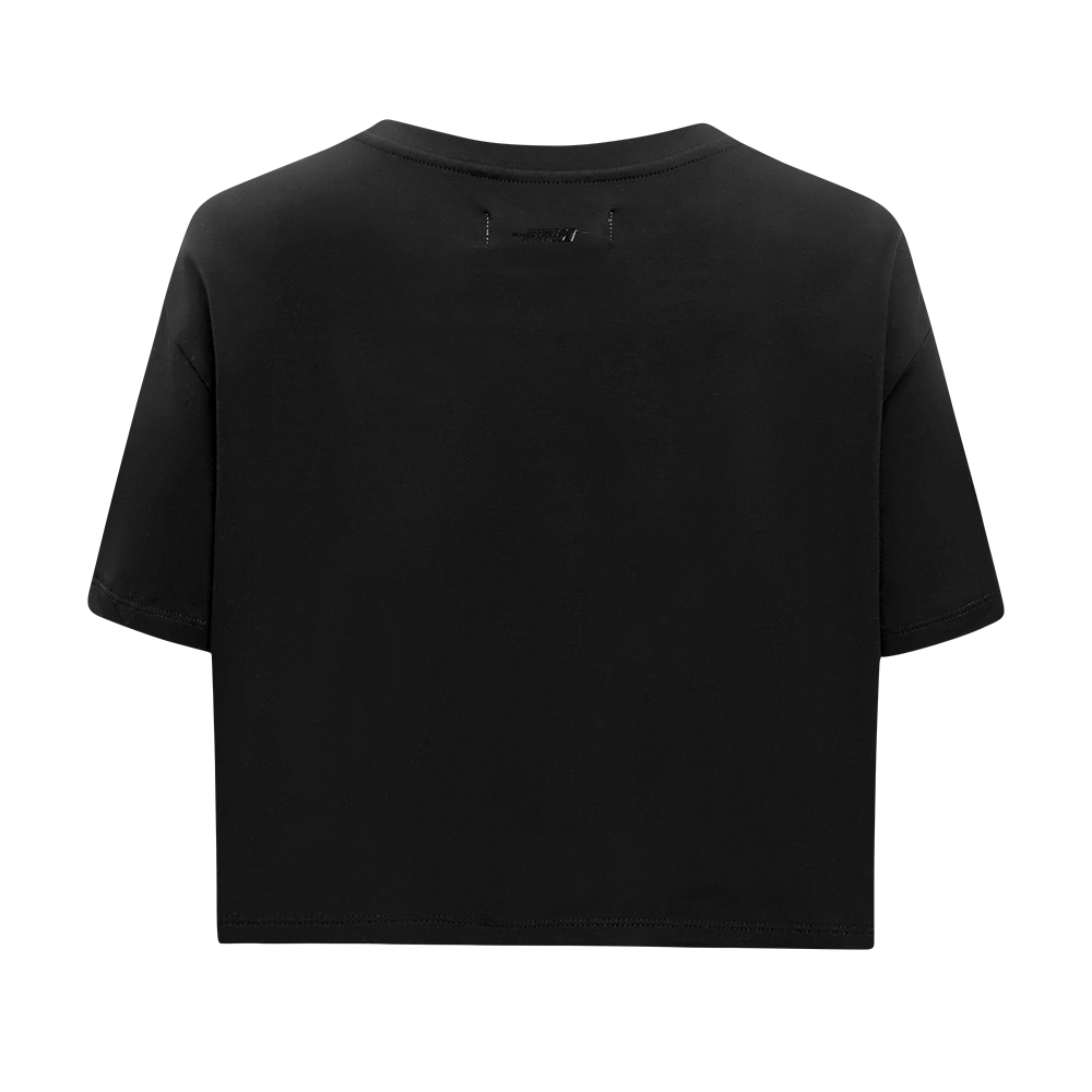 NFL TAMPA BAY BUCCANEERS RETRO CLASSIC WOMEN'S BOXY TEE (BLACK)