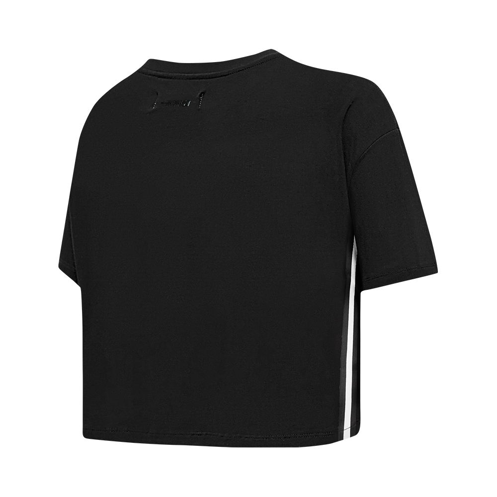 NFL TAMPA BAY BUCCANEERS RETRO CLASSIC WOMEN'S BOXY TEE (BLACK)