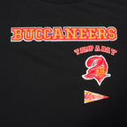 NFL TAMPA BAY BUCCANEERS RETRO CLASSIC WOMEN'S BOXY TEE (BLACK)