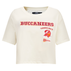 NFL TAMPA BAY BUCCANEERS RETRO CLASSIC T-SHIRT À COUPE CARRÉE POUR FEMME (COQUILLE D'ŒUF)