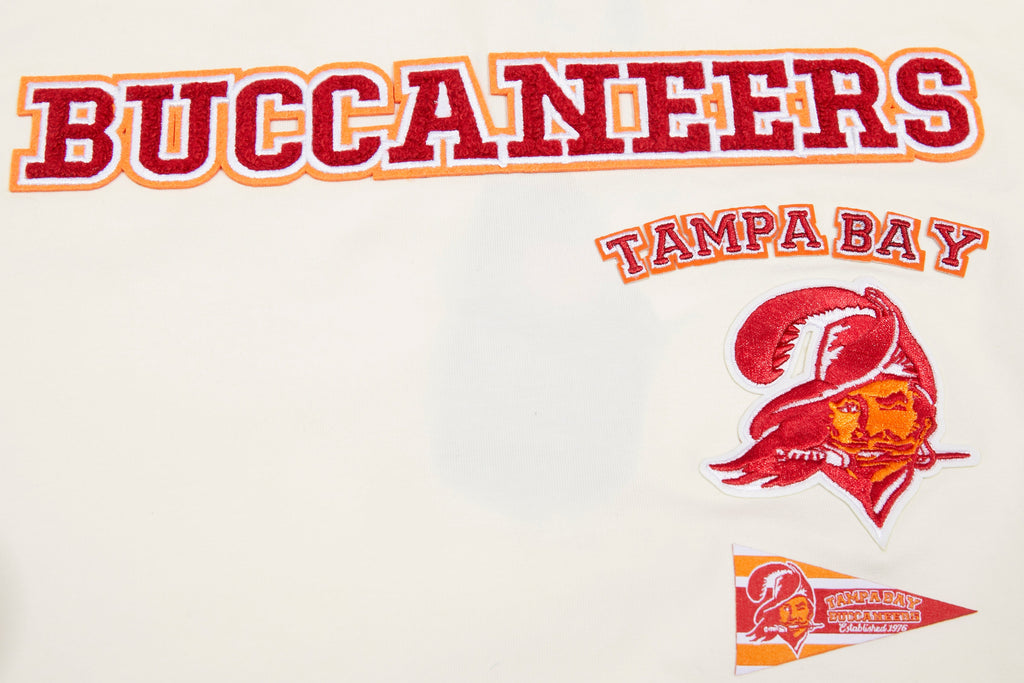 NFL TAMPA BAY BUCCANEERS RETRO CLASSIC T-SHIRT À COUPE CARRÉE POUR FEMME (COQUILLE D'ŒUF)
