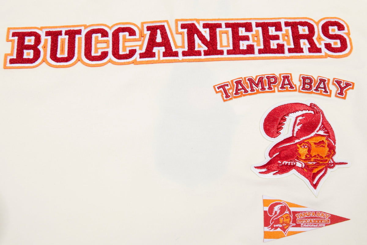 NFL TAMPA BAY BUCCANEERS RETRO CLASSIC T-SHIRT À COUPE CARRÉE POUR FEMME (COQUILLE D'ŒUF)