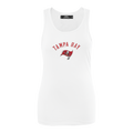 NFL TAMPA BAY BUCCANEERS CLASSIC WOMEN'S RELAXED FIT RACERBACK (WHITE)