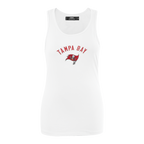 NFL TAMPA BAY BUCCANEERS CLASSIC WOMEN'S RELAXED FIT RACERBACK (WHITE)
