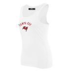 NFL TAMPA BAY BUCCANEERS CLASSIC WOMEN'S RELAXED FIT RACERBACK (WHITE)
