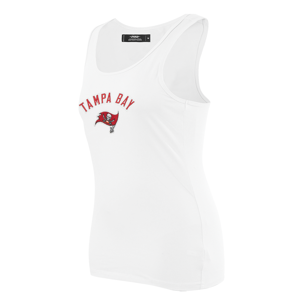 NFL TAMPA BAY BUCCANEERS CLASSIC WOMEN'S RELAXED FIT RACERBACK (WHITE)