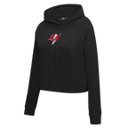 NFL TAMPA BAY BUCCANEERS CLASSIC CHANDAIL À CAPUCHON COURT EN MOLLETON POUR FEMME (NOIR)