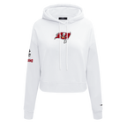 NFL TAMPA BAY BUCCANEERS CLASSIC CHANDAIL À CAPUCHON COURT EN MOLLETON POUR FEMME (BLANC)