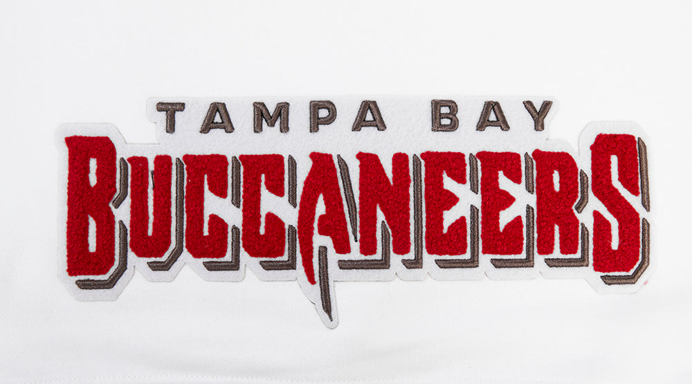 NFL TAMPA BAY BUCCANEERS CLASSIC CHANDAIL À CAPUCHON COURT EN MOLLETON POUR FEMME (BLANC)
