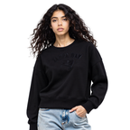 NFL TAMPA BAY BUCCANEERS TRIPLE BLACK WOMEN'S FLC CREWNECK (TRIPLE BLACK WOMEN'S)