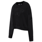 NFL TAMPA BAY BUCCANEERS TRIPLE BLACK WOMEN'S FLC CREWNECK (TRIPLE BLACK WOMEN'S)
