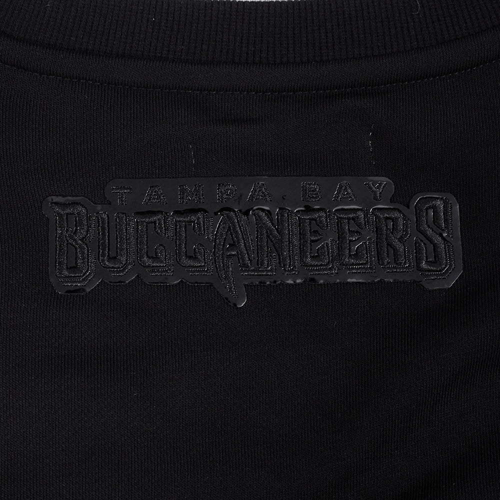 NFL TAMPA BAY BUCCANEERS TRIPLE BLACK WOMEN'S FLC CREWNECK (TRIPLE BLACK WOMEN'S)