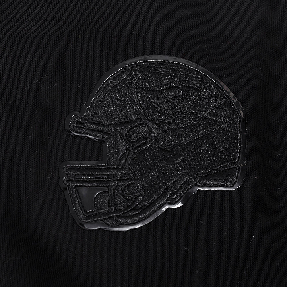 NFL TAMPA BAY BUCCANEERS TRIPLE BLACK WOMEN'S FLC CREWNECK (TRIPLE BLACK WOMEN'S)