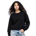 NFL TAMPA BAY BUCCANEERS TRIPLE BLACK WOMEN'S FLC CREWNECK (TRIPLE BLACK WOMEN'S)