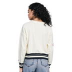 NFL TAMPA BAY BUCCANEERS RETRO CLASSIC CHANDAIL À COL ROND POUR FEMME (COQUILLE D'ŒUF/NOIR)