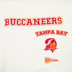 NFL TAMPA BAY BUCCANEERS RETRO CLASSIC CHANDAIL À COL ROND POUR FEMME (COQUILLE D'ŒUF/NOIR)