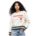 NFL TAMPA BAY BUCCANEERS RETRO CLASSIC CHANDAIL À COL ROND POUR FEMME (COQUILLE D'ŒUF/NOIR)