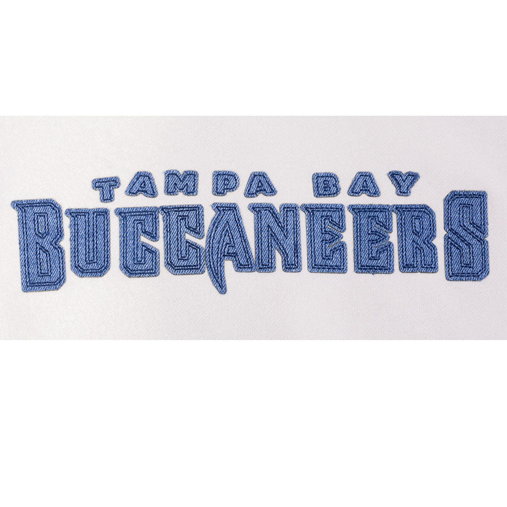 NFL TAMPA BAY BUCCANEERS VARSITY BLUES CHANDAIL À COL ROND EN MOLLETON POUR FEMME (LIN)