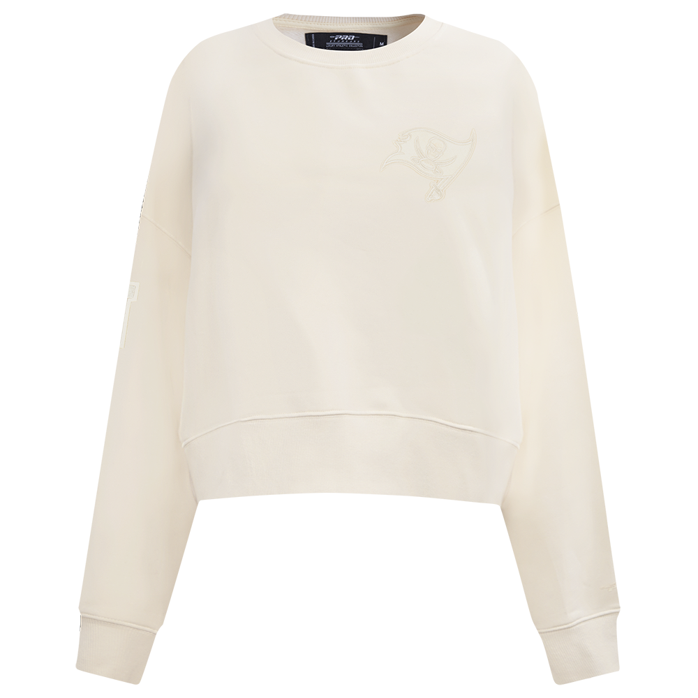 NFL TAMPA BAY BUCCANEERS NEUTRAL CHANDAIL À COL ROND EN MOLLETON POUR FEMME (COQUILLE D'ŒUF)