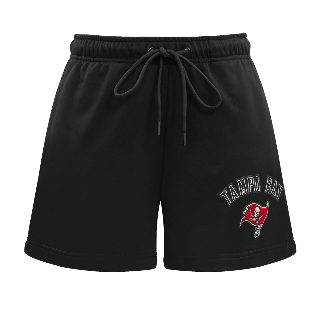NFL TAMPA BAY BUCCANEERS CLASSIC WOMEN'S FLEECE SHORT (BLACK)