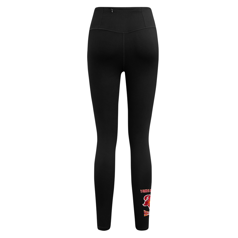 NFL TAMPA BAY BUCCANEERS RETRO CLASSIC LEGGING EN JERSEY POUR FEMME (NOIR)