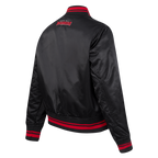 NFL TAMPA BAY BUCCANEERS SCRIPT TAIL BLOUSON EN SATIN POUR FEMME (NOIR/ROUGE/NOIR)