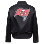 NFL TAMPA BAY BUCCANEERS CLASSIC BLOUSON EN SATIN POUR FEMME (NOIR)