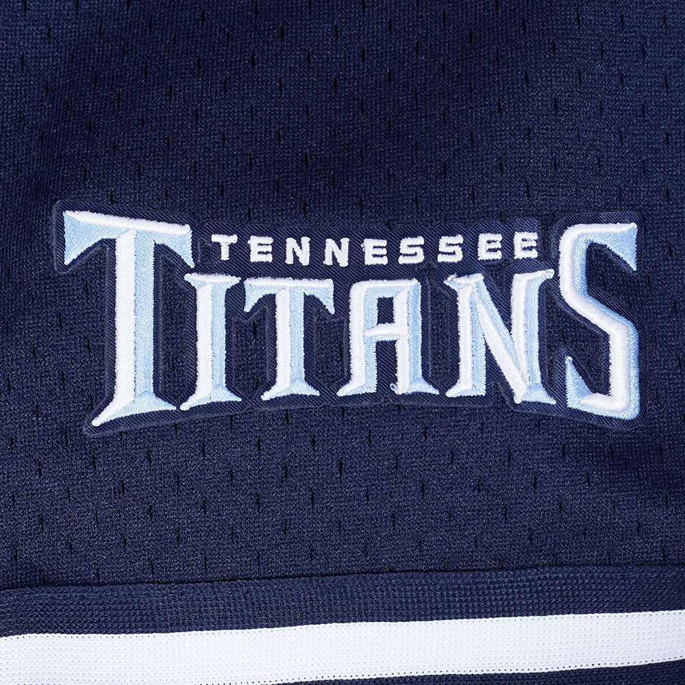 NFL TENNESSEE TITANS SCRIPT TAIL CHEMISE BOUTONNÉE EN FILET POUR HOMME (MARINE MINUIT)