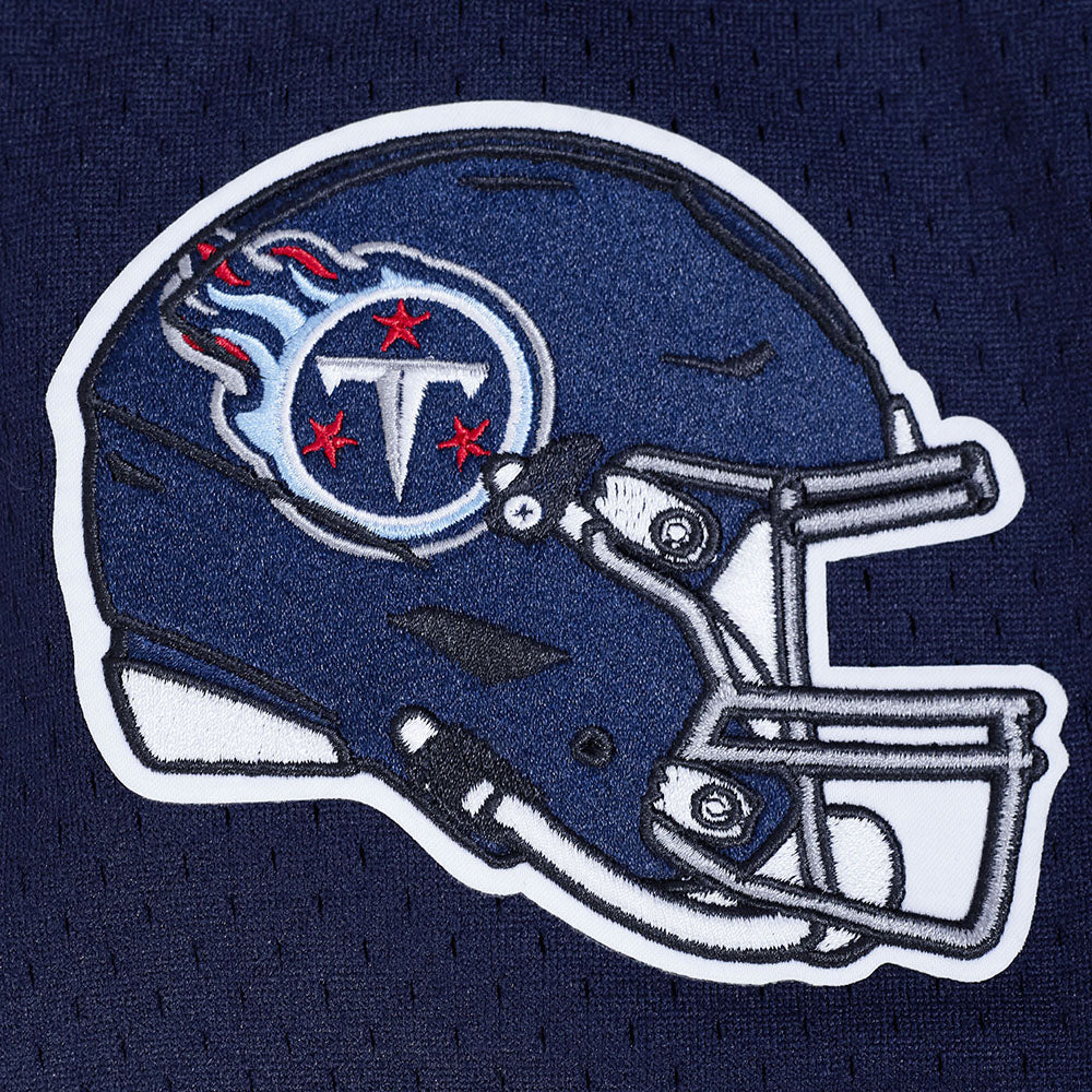 NFL TENNESSEE TITANS SCRIPT TAIL CHEMISE BOUTONNÉE EN FILET POUR HOMME (MARINE MINUIT)