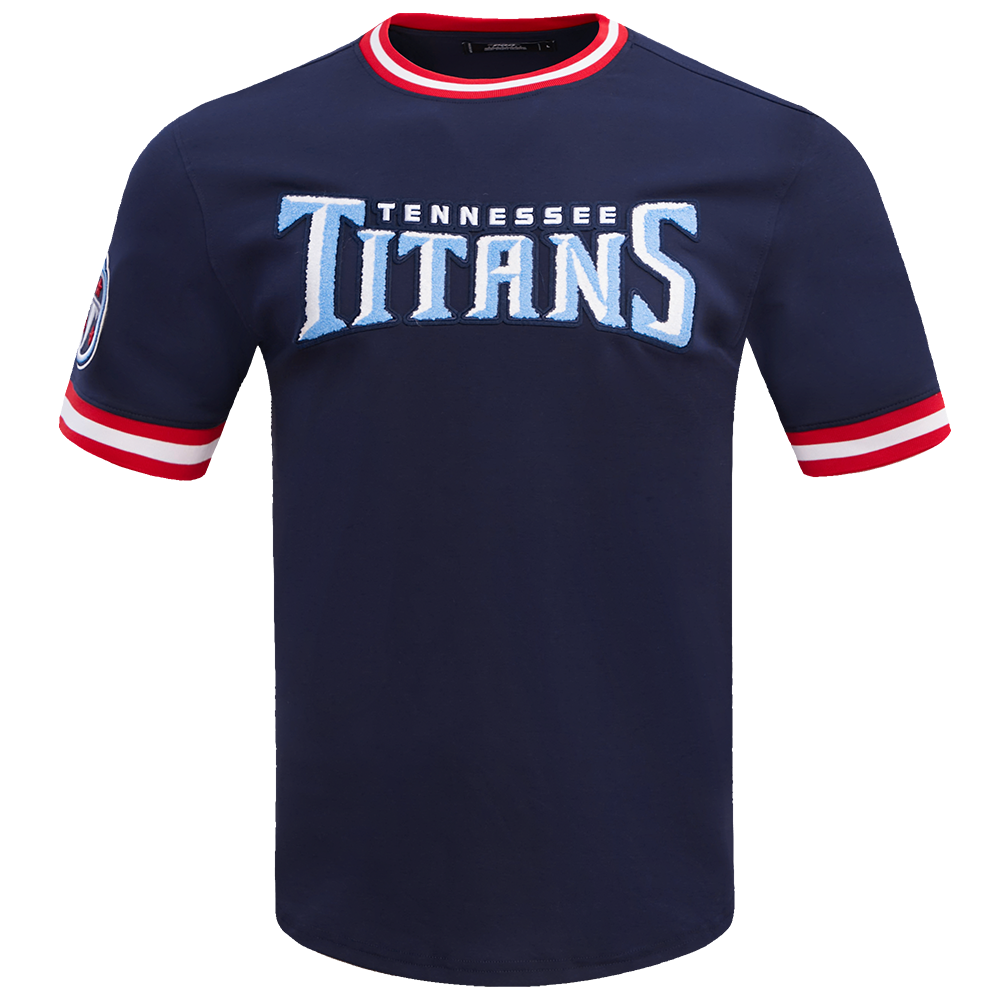 NFL TENNESSEE TITANS CLASSIC CHENILLE TEE (MIDNIGHT NAVY)