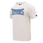 NFL TENNESSEE TITANS VARSITY BLUES T-SHIRT EN JERSEY SIMPLE POUR HOMME (LIN)