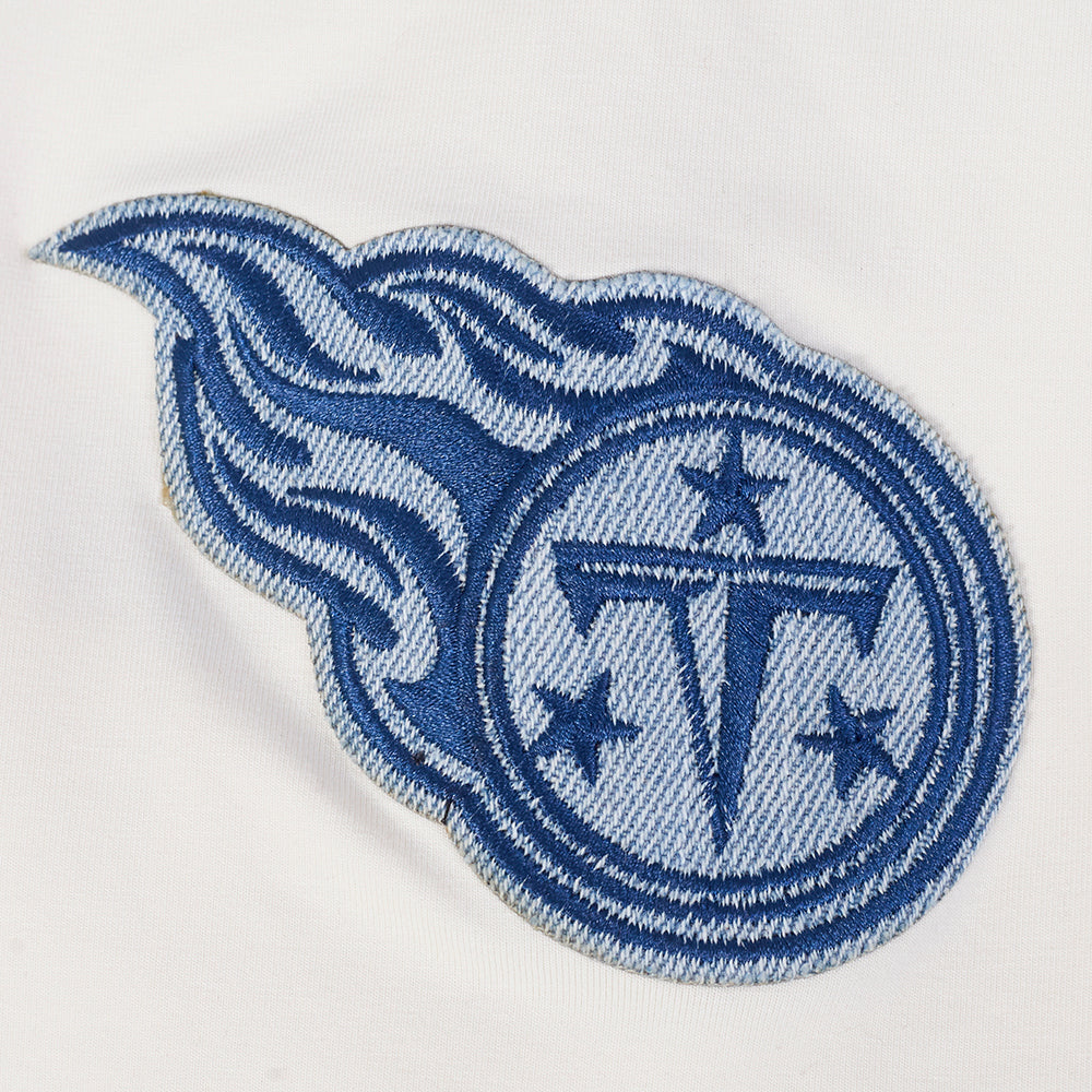 NFL TENNESSEE TITANS VARSITY BLUES T-SHIRT EN JERSEY SIMPLE POUR HOMME (LIN)