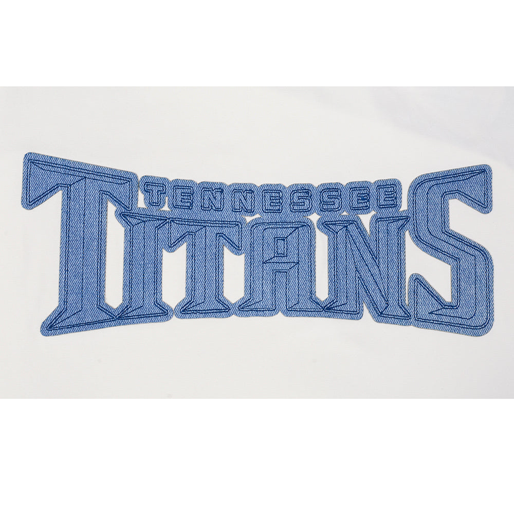 NFL TENNESSEE TITANS VARSITY BLUES T-SHIRT EN JERSEY SIMPLE POUR HOMME (LIN)