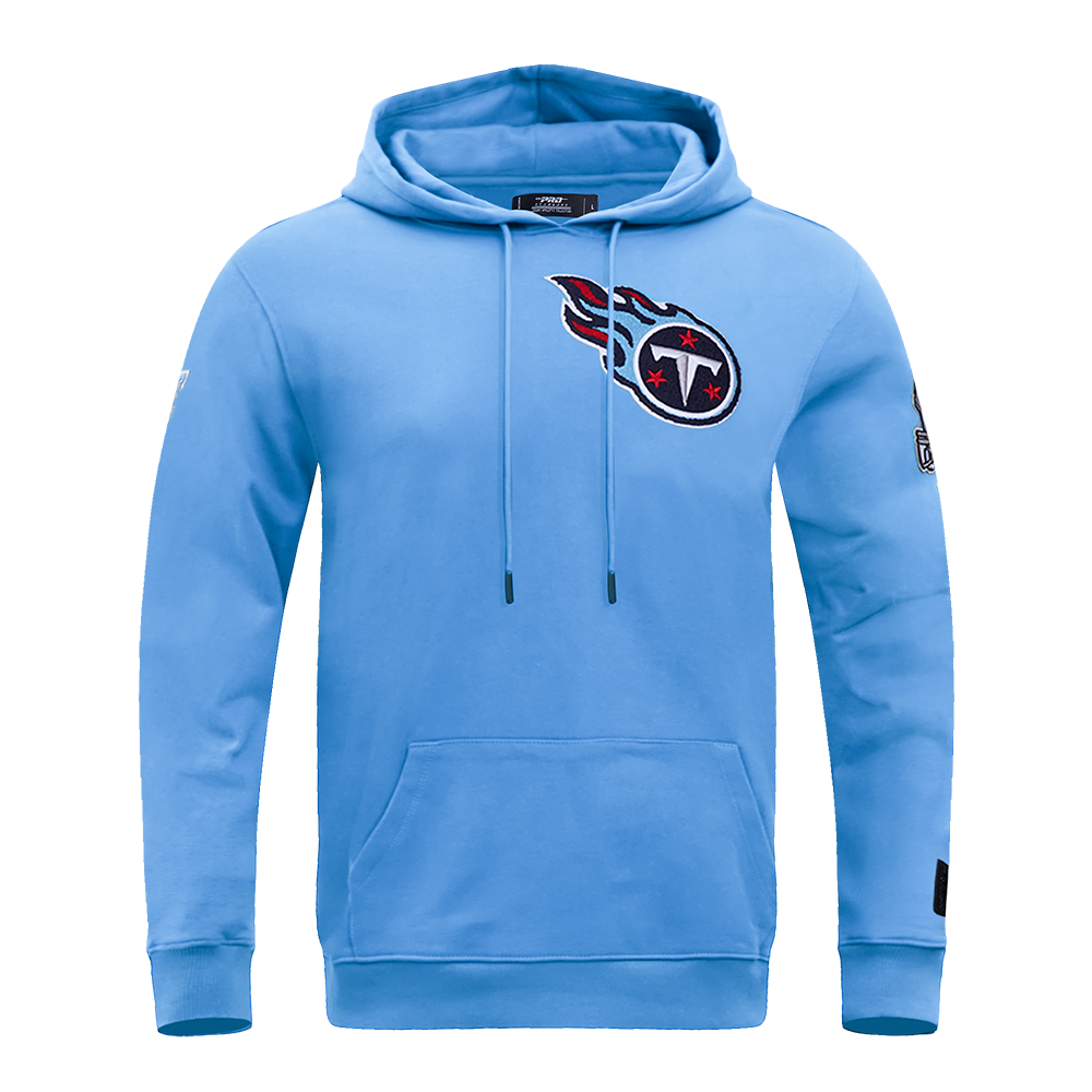 NFL TENNESSEE TITANS CLASSIC CHENILLE DOUBLE KNIT PULLOVER HOODIE (UNIVERSITY BLUE)