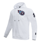 NFL TENNESSEE TITANS CLASSIC CHENILLE DOUBLE KNIT PULLOVER HOODIE (WHITE)