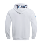 NFL TENNESSEE TITANS CLASSIC CHENILLE DOUBLE KNIT PULLOVER HOODIE (WHITE)