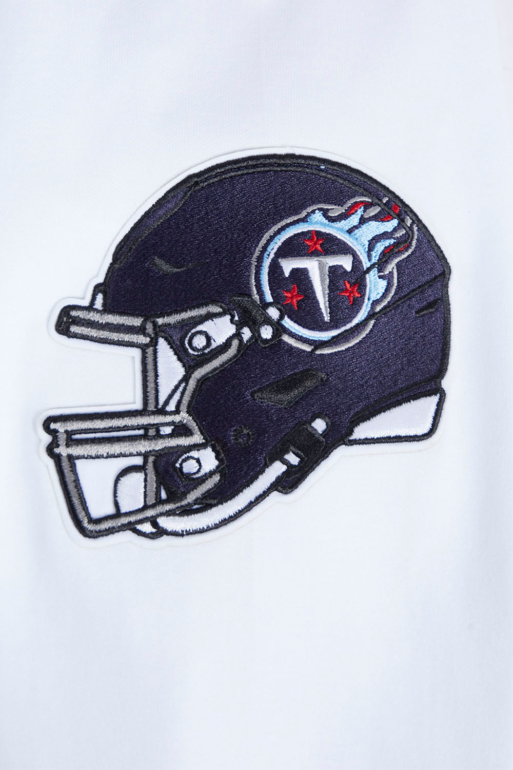 NFL TENNESSEE TITANS CLASSIC CHENILLE DOUBLE KNIT PULLOVER HOODIE (WHITE)