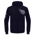 NFL TENNESSEE TITANS CLASSIC CHENILLE ZIP PO HOODIE (MIDNIGHT NAVY)