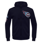 NFL TENNESSEE TITANS CLASSIC CHENILLE ZIP PO HOODIE (MIDNIGHT NAVY)
