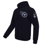 NFL TENNESSEE TITANS CLASSIC CHENILLE ZIP PO HOODIE (MIDNIGHT NAVY)