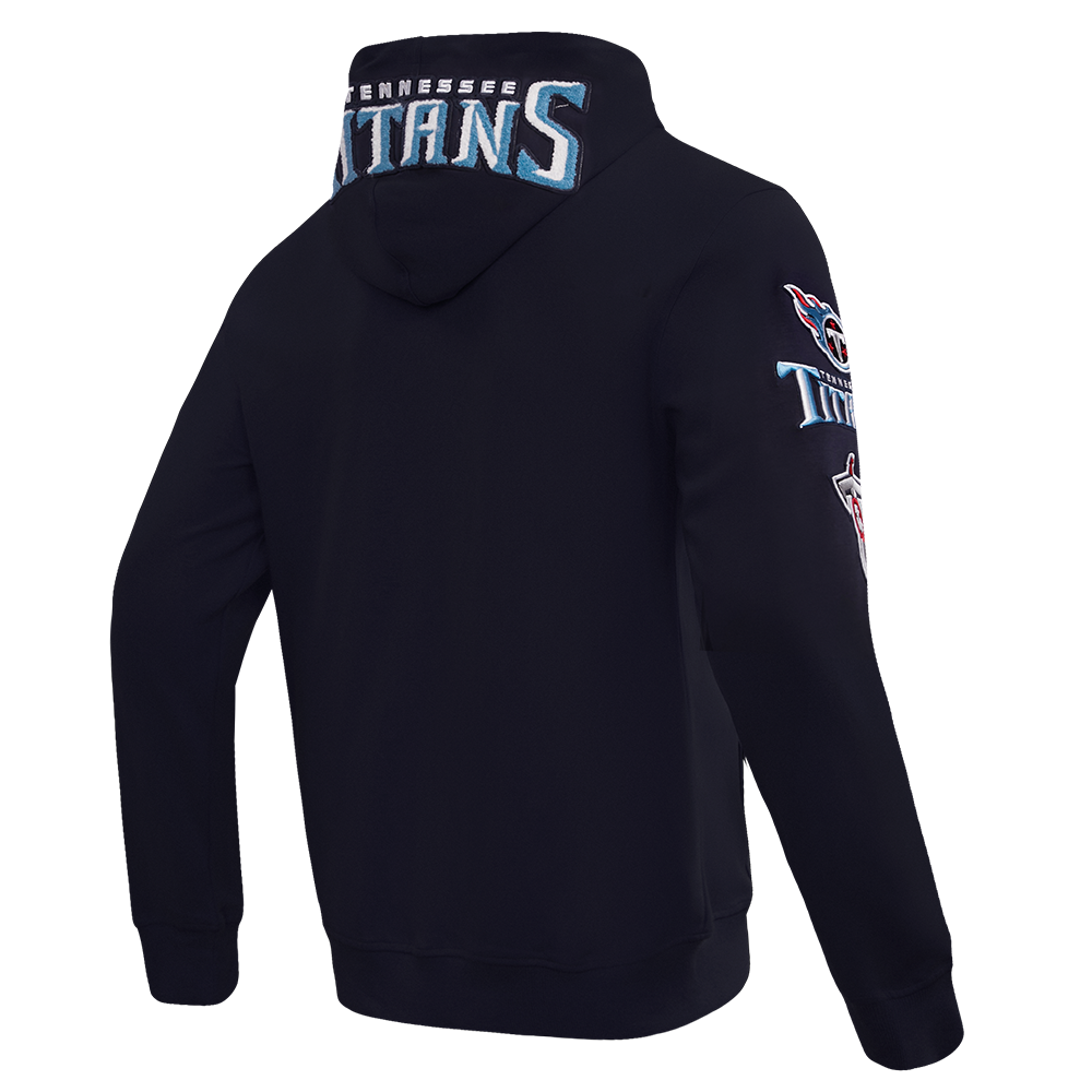 NFL TENNESSEE TITANS CLASSIC CHENILLE ZIP PO HOODIE (MIDNIGHT NAVY)