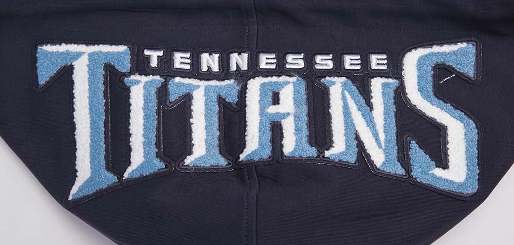 NFL TENNESSEE TITANS CLASSIC CHENILLE ZIP PO HOODIE (MIDNIGHT NAVY)