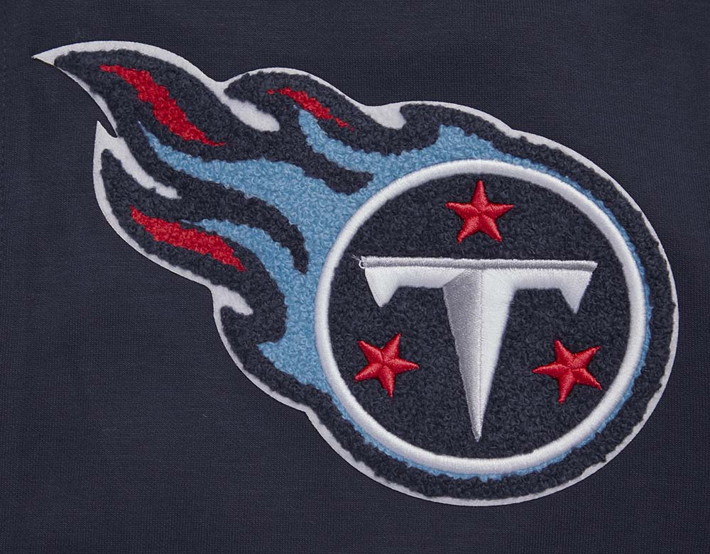 NFL TENNESSEE TITANS CLASSIC CHENILLE ZIP PO HOODIE (MIDNIGHT NAVY)