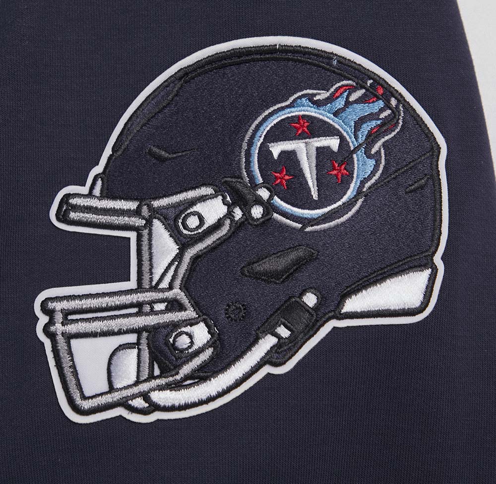 NFL TENNESSEE TITANS CLASSIC CHENILLE ZIP PO HOODIE (MIDNIGHT NAVY)