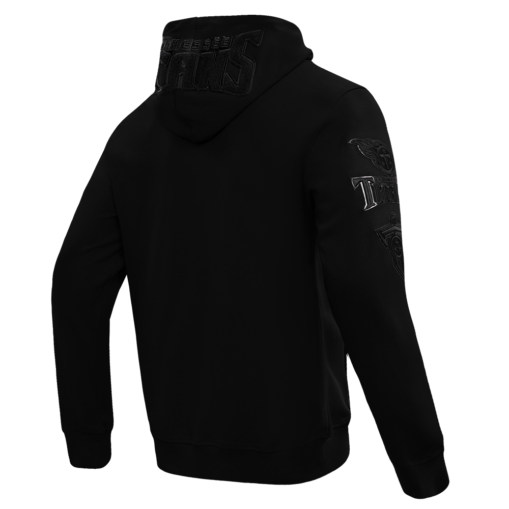 NFL TENNESSEE TITANS TRIPLE BLACK MEN'S DK FZ HOODIE (TRIPLE BLACK)