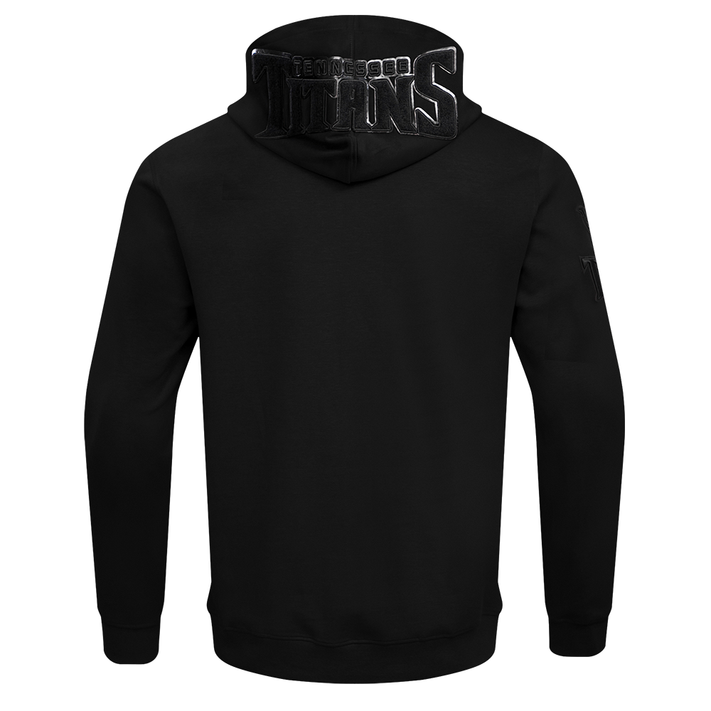 NFL TENNESSEE TITANS TRIPLE BLACK MEN'S DK FZ HOODIE (TRIPLE BLACK)