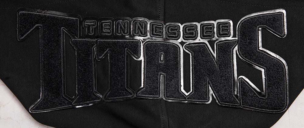 NFL TENNESSEE TITANS TRIPLE BLACK MEN'S DK FZ HOODIE (TRIPLE BLACK)