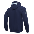 NFL TENNESSEE TITANS OLD ENGLISH MEN'S FLC PO HOODIE (MIDNIGHT NAVY)