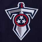 NFL TENNESSEE TITANS OLD ENGLISH MEN'S FLC PO HOODIE (MIDNIGHT NAVY)