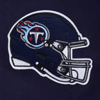 NFL TENNESSEE TITANS OLD ENGLISH MEN'S FLC PO HOODIE (MIDNIGHT NAVY)